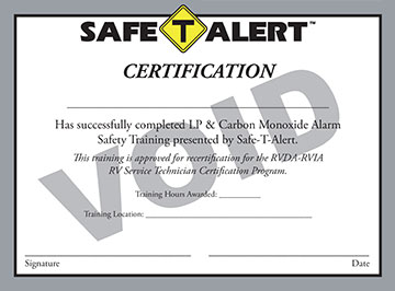 training certificate void